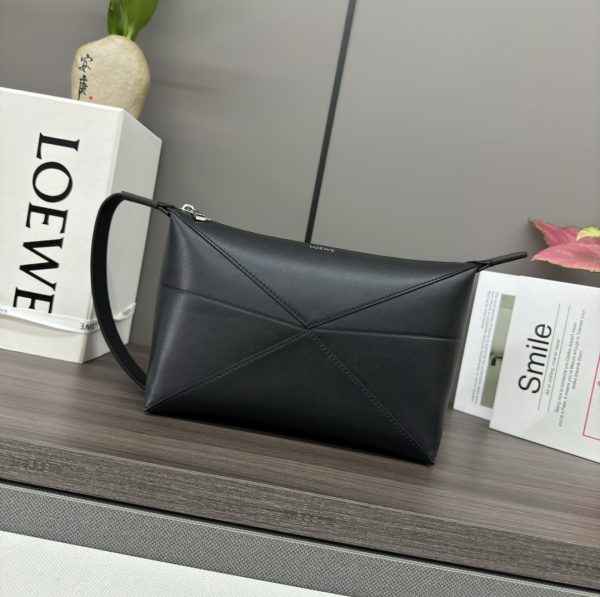 Loewe new shiny cowhide leather toiletry bag D