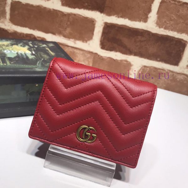 Gucci Women's short clip quality, product, actual shot 466492, big red size, width 11X heigh 627r7hla