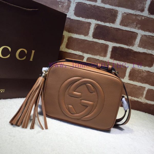 Gucci ~Quality, goods, actual item, model number 308364, light brown size, width 21x height qxthwnlz