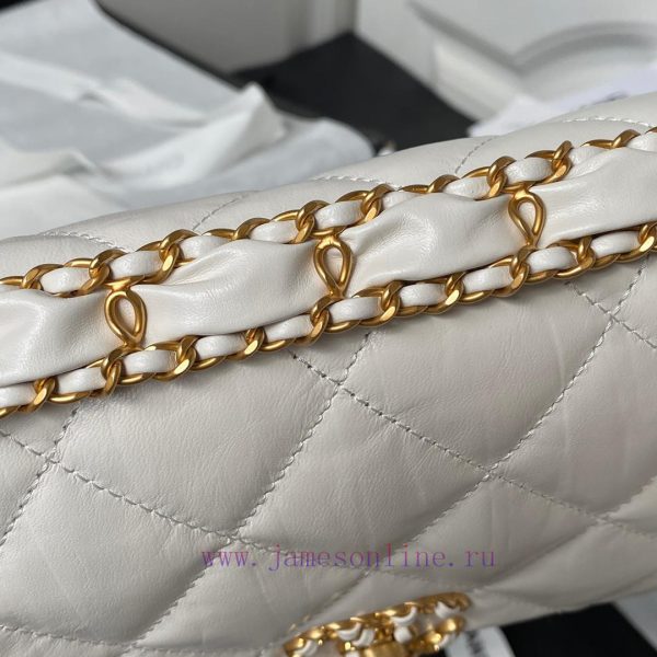 Chanel Bag Chanel 23K cowhide wide shoulder bag AS4423A very satisfied leather bag~Actually, edm2rtng - Image 5