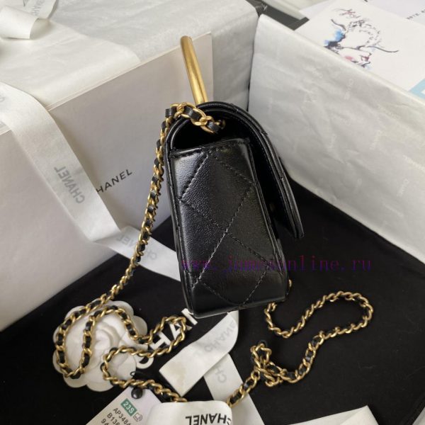 Chanel Bag Chanel 23B metal wristband flip phone caseBright sheepskin with a single color an ungnjm12 - Image 6