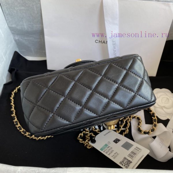 Chanel Bag   ⏩ Chanelas1786 popular metal CF mini mouth cover bag with a small golden ball a t77ebzoo - Image 7