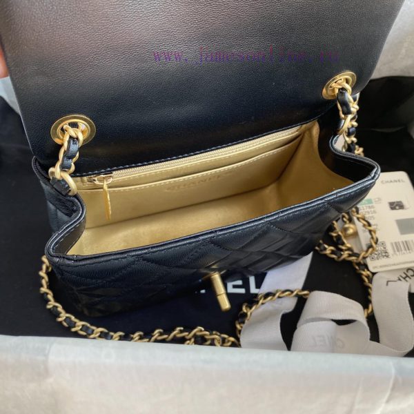 Chanel Bag   ⏩ Chanelas1786 popular metal CF mini mouth cover bag with a small golden ball a t77ebzoo - Image 9