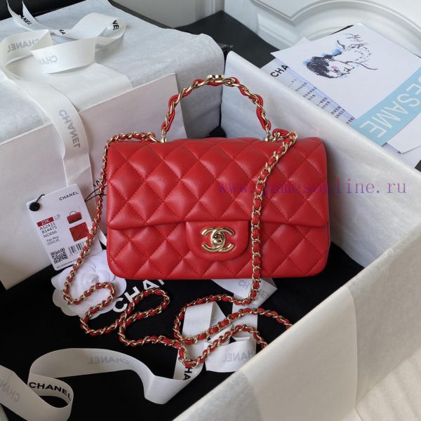 Chanel Bag The luster and texture of Chanel 23k's new handle CF mini sheepskin AS2431 sheeps lb6otrho