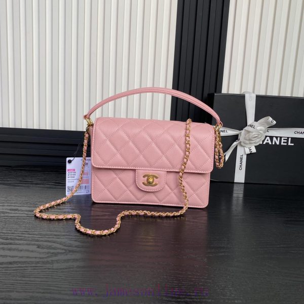 Chanel Bag  Chanel ? 24K Classic Mouth Cover Bag AS5166 Full of Retro Style Grain Calfskin H p57xk1of