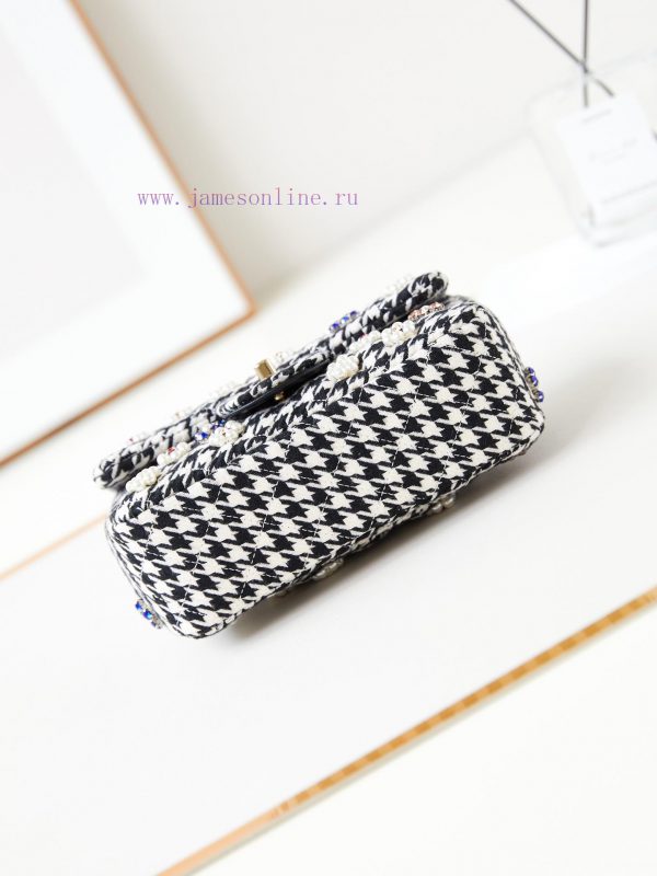Chanel Bag The new spring outfit of 24B is woven with shiny CF fabric and pearls, shining br shhlun8l - Image 7