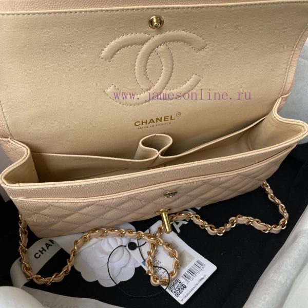 Chanel Bag   ↘️ The high-end French custom-made Chanel Classic Flap Bag A01112 caviar embodi i2pg8c7e - Image 8