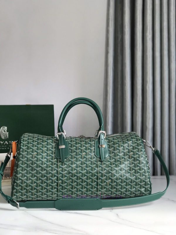 ? The Boston45 travel bag is made of Goyardine cotton linen canvas and Servon calf leather, vg9hw1lt - Image 2