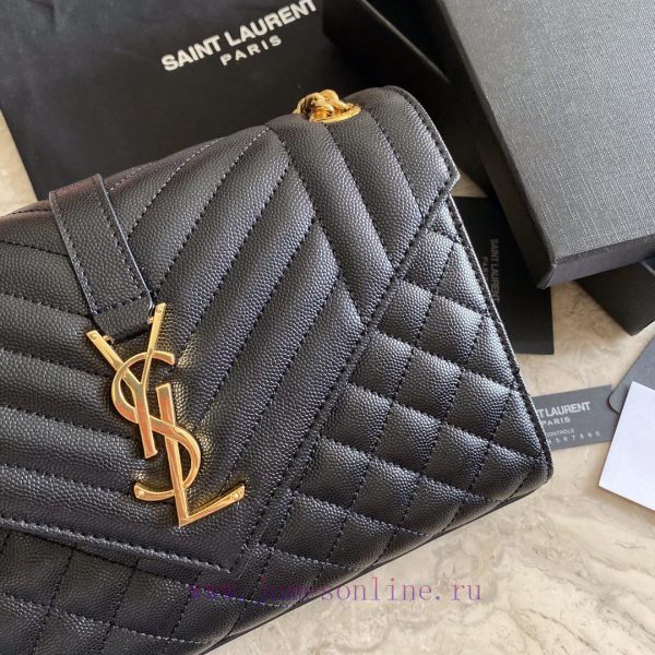 YSL Saint Laurent's new classic diamond patterned messenger bag, flip up handbag, paired wit kwvowu36 - Image 3