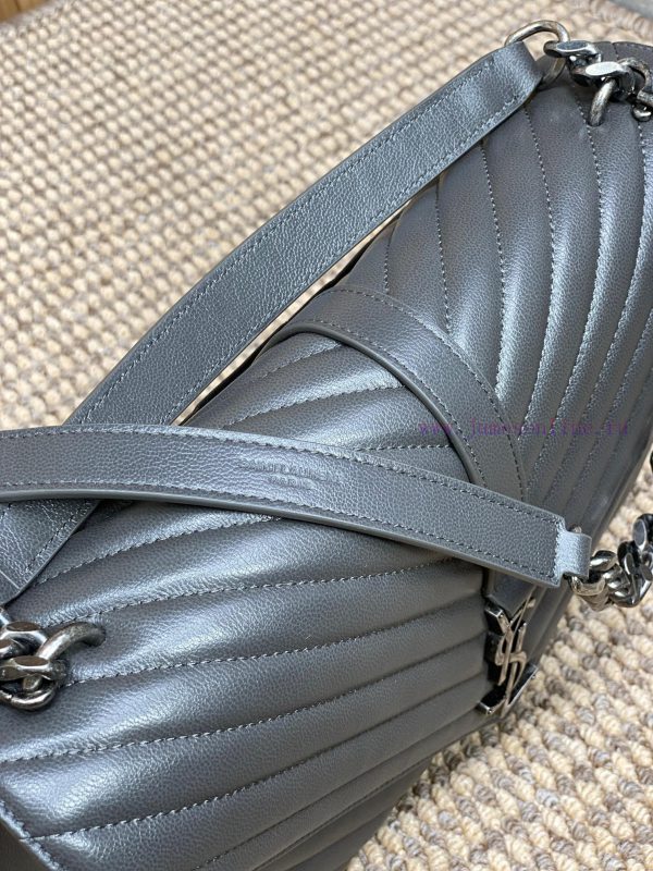 YLS Saint Laurent messenger bag gold classic large handbag imported from Europe, made of ori im3php4d - Image 5