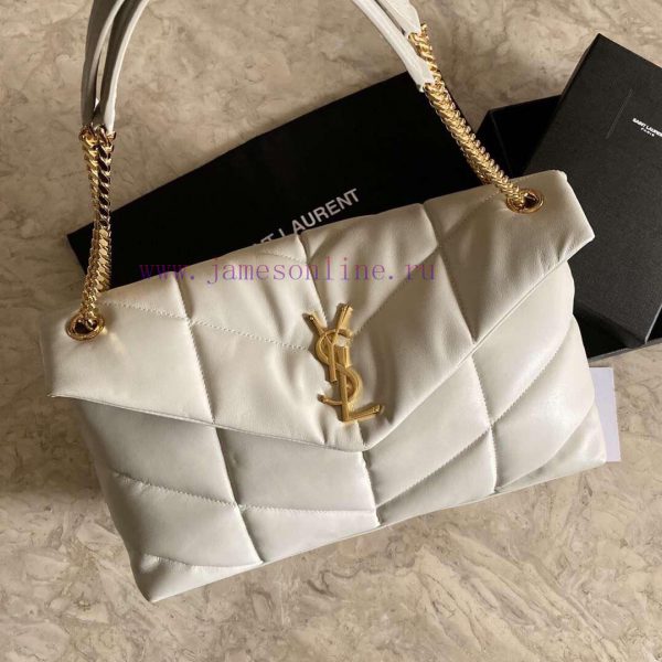 Saint Laurent Paris new model can be folded back, single shoulder, quilted lambskin bag colo e10cyjrx