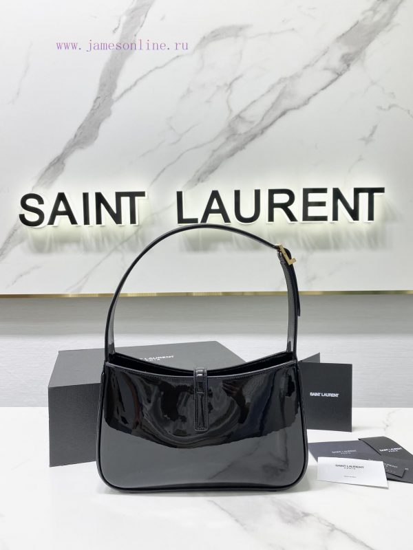 2021 Spring/Summer YSL New Lacquer Underarm Bag with Minimalist Appearance and Logo, Simple rev8sp27 - Image 3