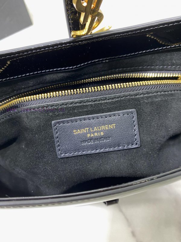 2021 Spring/Summer YSL New Lacquer Underarm Bag with Minimalist Appearance and Logo, Simple rev8sp27 - Image 8