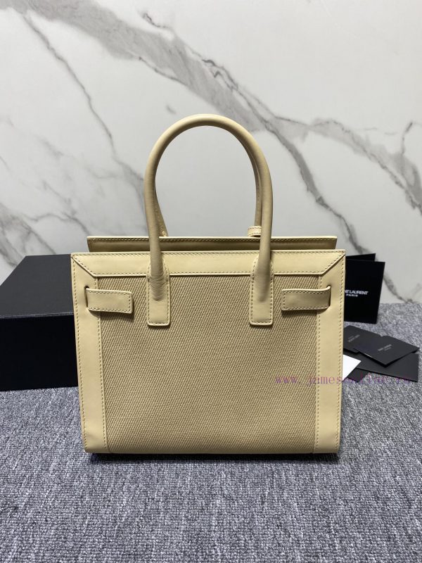 YSL's new Sac de jour organ bag features a brand new contrasting color scheme. The light col onqmb75u - Image 3