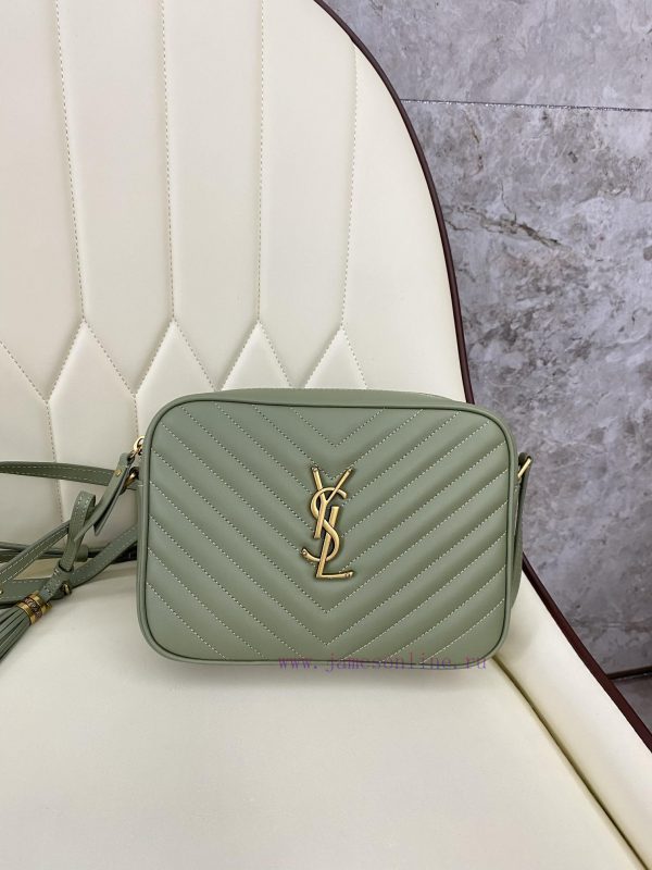 Avocado greenLOU Quilted Leather Camera Bag MONOGRAM is a practical shoulder bag for summer fj0t1k1w