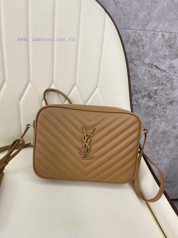 Brown goldLOU Quilted Leather Camera Bag MONOGRAM is a practical shoulder bag for summer out g2cs8yqy - Image 4