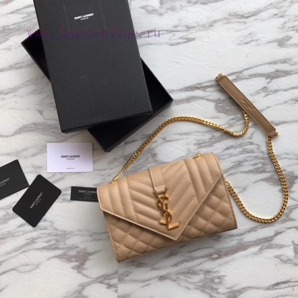 Ysl's new genuine leather ball patterned small envelope bag is carefully made of quilted tex q9ukpt93