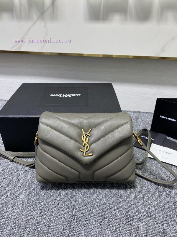 GreyLouLou Y-shaped shoulder bag is a small size with adjustable leather shoulder straps ins spurnwt3