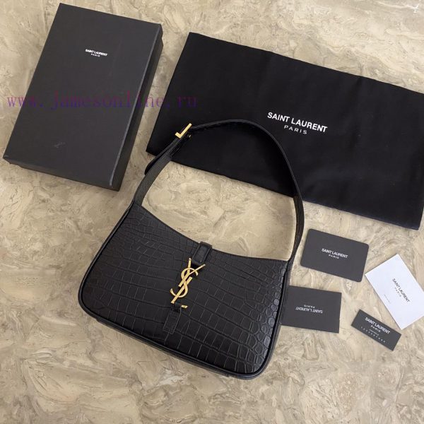 Crocodile pattern2021 Spring/Summer YSL New Underarm Bag with Minimalist Appearance and Logo a6h2y0qy - Image 10