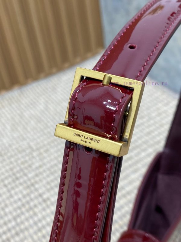 2021 Spring/Summer YSL New Lacquer Underarm Bag with Minimalist Appearance and Logo, Simple ci1lfpm6 - Image 7