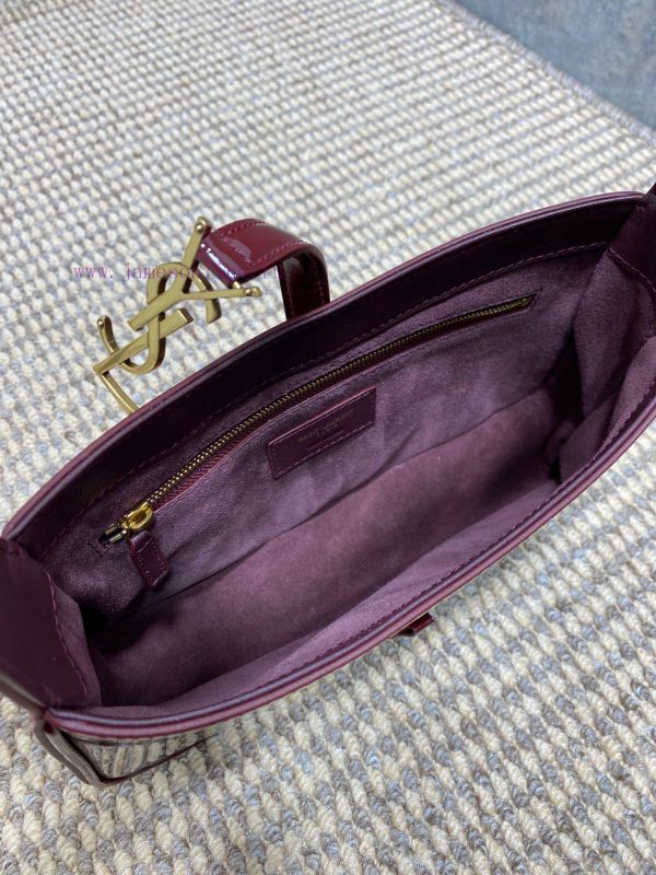 2021 Spring/Summer YSL New Lacquer Underarm Bag with Minimalist Appearance and Logo, Simple ci1lfpm6 - Image 8