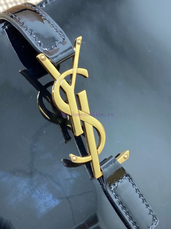 2021 Spring/Summer YSL New Lacquer Underarm Bag with Minimalist Appearance and Logo, Simple 74daouth - Image 6