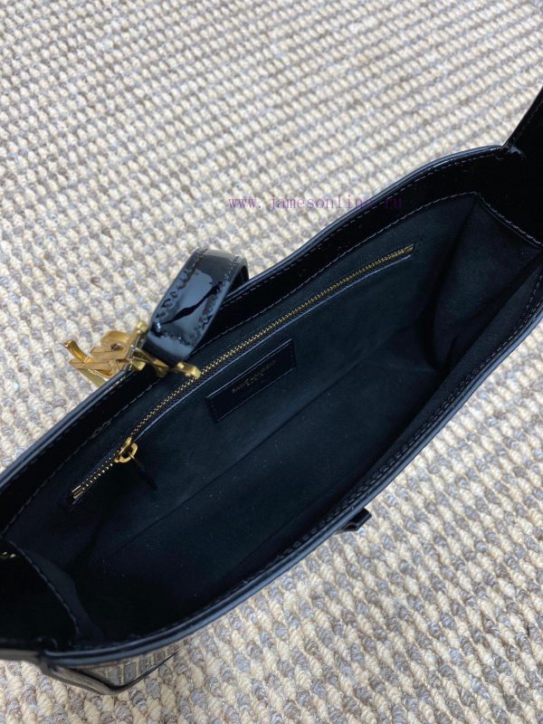 2021 Spring/Summer YSL New Lacquer Underarm Bag with Minimalist Appearance and Logo, Simple 74daouth - Image 8
