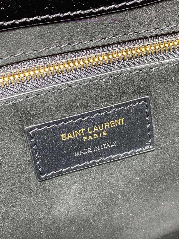 2021 Spring/Summer YSL New Lacquer Underarm Bag with Minimalist Appearance and Logo, Simple 74daouth - Image 9