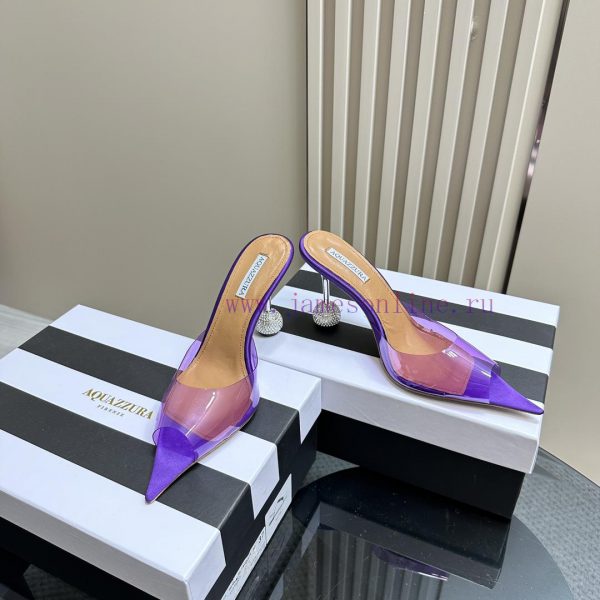 Aquazzura 2024 Spring/Summer New Soleil Series Film High Heel Diamond SandalsFull of charm, a3e1c4px - Image 4