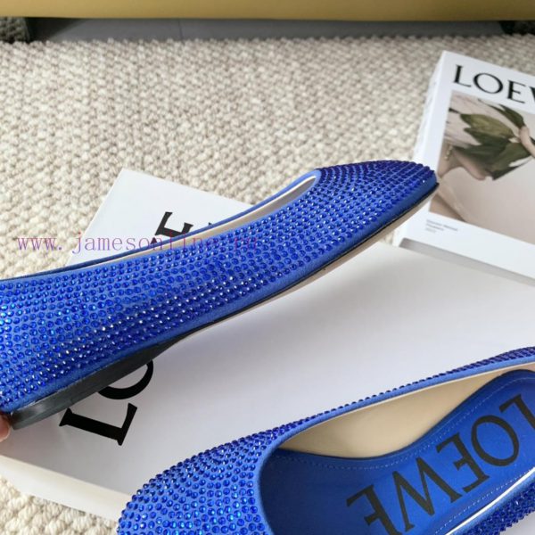 LOEWE 2024 Spring/Summer Fashion Style Yang Mi Same Style Hot Diamond Crystal Shoes High Heev5xdu104 - Image 7
