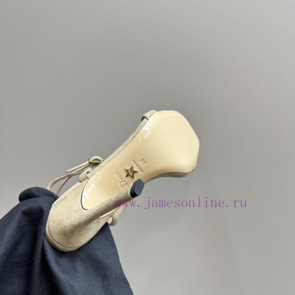 Dior/Dior 24S Spring/Summer New Product Pearl Strap High Heel SandalsThe fabric is imported yffbv581 - Image 10