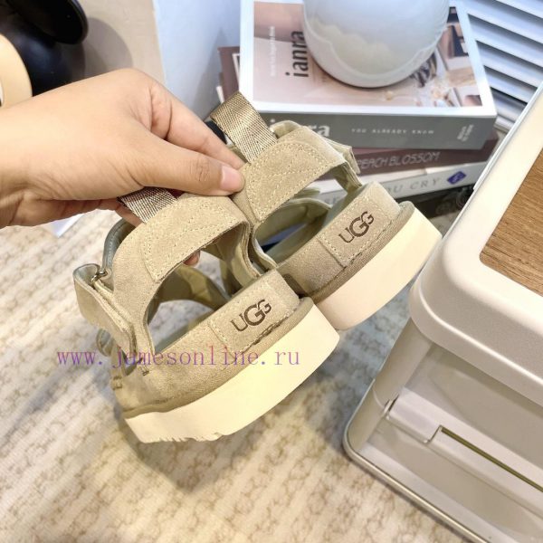 UGG Summer New Gold Star Sandals Thick BottomVelcro adjustable upper, simple and atmosphericfzgmajaj - Image 8