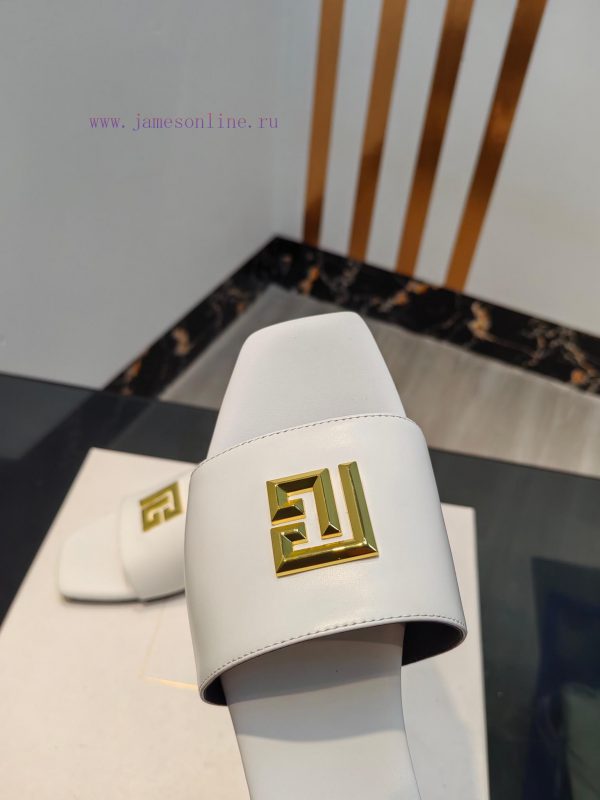 Out, Balmain 2024 Spring/Summer Fashion Flat SlippersBrand Balmain ??????? by French fashiona5m5d1iw - Image 5