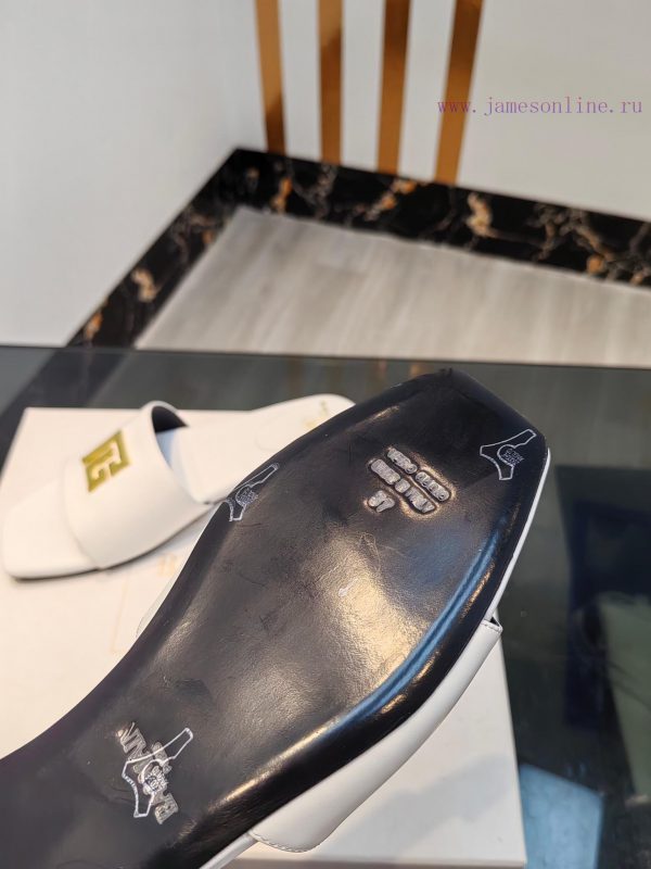 Out, Balmain 2024 Spring/Summer Fashion Flat SlippersBrand Balmain ??????? by French fashiona5m5d1iw - Image 7
