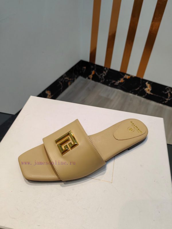 Out, Balmain 2024 Spring/Summer Fashion Flat SlippersBrand Balmain ??????? by French fashionycoa3ac7 - Image 10