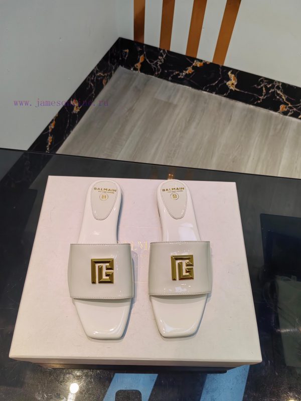 Out, Balmain 2024 Spring/Summer Fashion Flat SlippersBrand Balmain ??????? by French fashionwlmf35tf