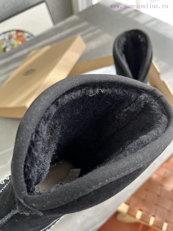 - Black, Ugg Autumn/Winter New Classic Short Boots - Crescent SeriesRetro style, warm and lu1jmosfrj - Image 6
