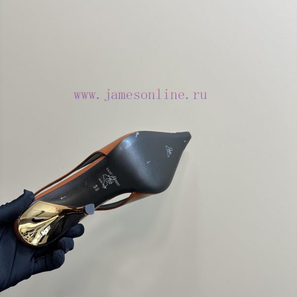 YSL Saint LaurentSS2024 New Product Metal Head Big Gemstone Elegant and Atmospheric High Heet2x2h9yg - Image 10