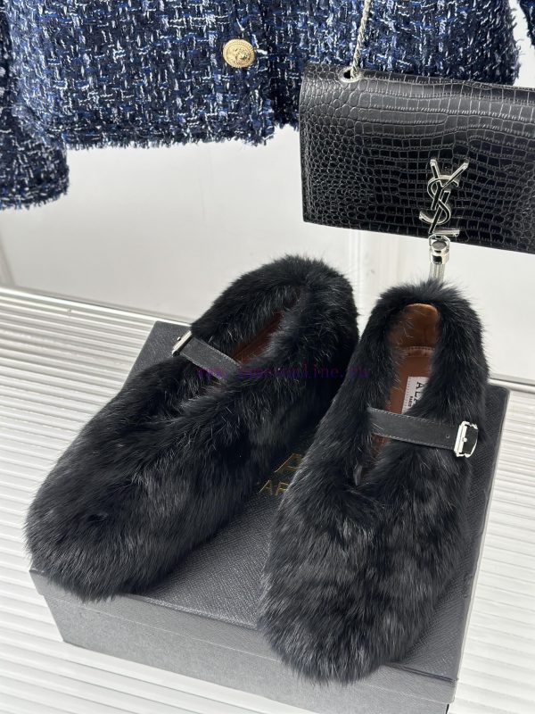 AlAIA | Alaia 23S New Retro ProductOne lined Mary Jane shoes, hairy shoesFull of girlish stye0cr2l97 - Image 3