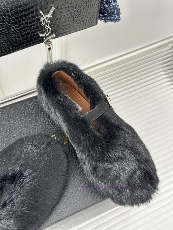 AlAIA | Alaia 23S New Retro ProductOne lined Mary Jane shoes, hairy shoesFull of girlish stye0cr2l97 - Image 6