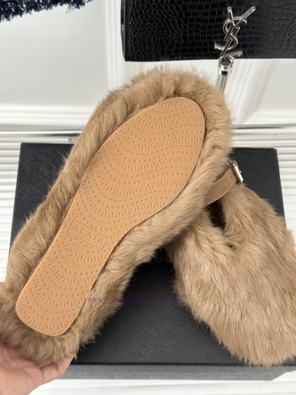 AlAIA | Alaia 23S New Retro ProductOne lined Mary Jane shoes, hairy shoesFull of girlish styf9qlu8oc - Image 10