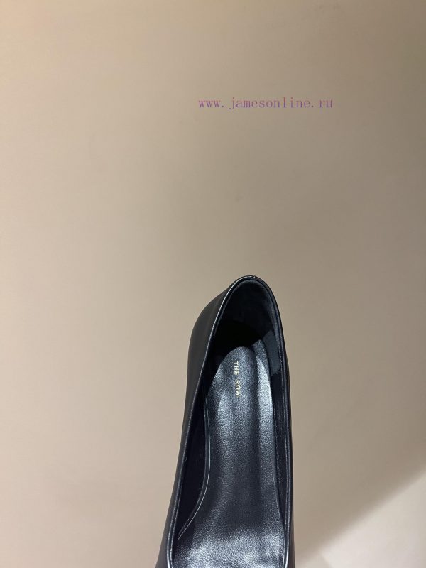 The mostThe row autumn and winter new high-heeled square headed cat heel high-heeled single t2cxzsbv - Image 6