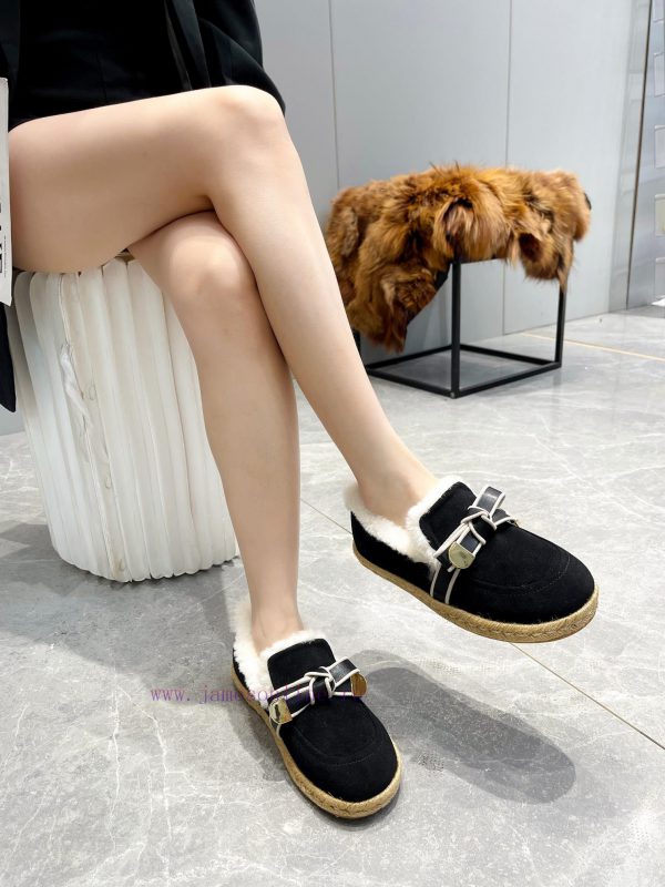 ??? ◾ 2023 new model ◾ Winter new fur shoes with a butterfly knot decoration on the instep, 5wk4euwe - Image 4
