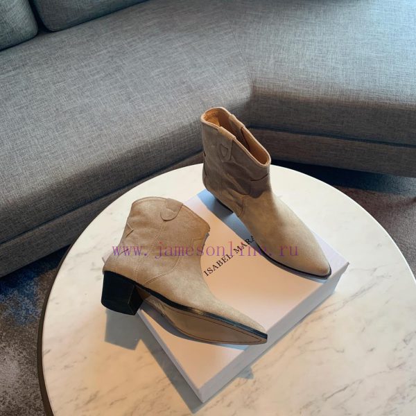 ISABEL MARANT Western Cowboy Short Boots are a simple and versatile material with a top laye4obdw3gw - Image 5