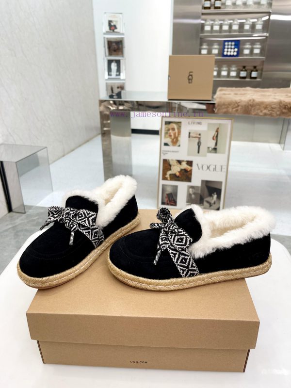 ??? ◾ 2023 new model ◾ Winter new fur shoes with a butterfly knot decoration on the instep, 8a18pklz - Image 4