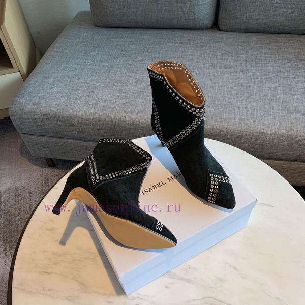 ISABEL MARANT rivet short boots are a simple and versatile material with a top layer of calfvecxbmu0 - Image 4