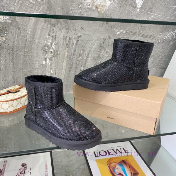 UGG Full Diamond Snow Boots ️️ Super Beautiful Bling Bling Glittering Return Rate Explosive b6xmtx6s - Image 8