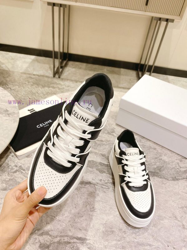Top versionCeline's new autumn and winter color blocked sports shoes with thick soles and he370881d4