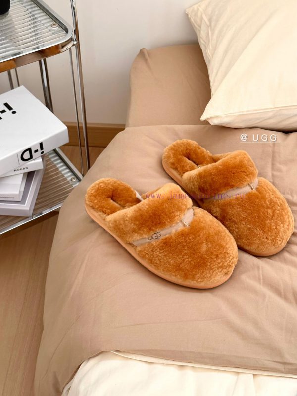 - Camel color ?UGG autumn and winter classic fur integrated full toe fur mopHigh density imp6gfn4rle - Image 3