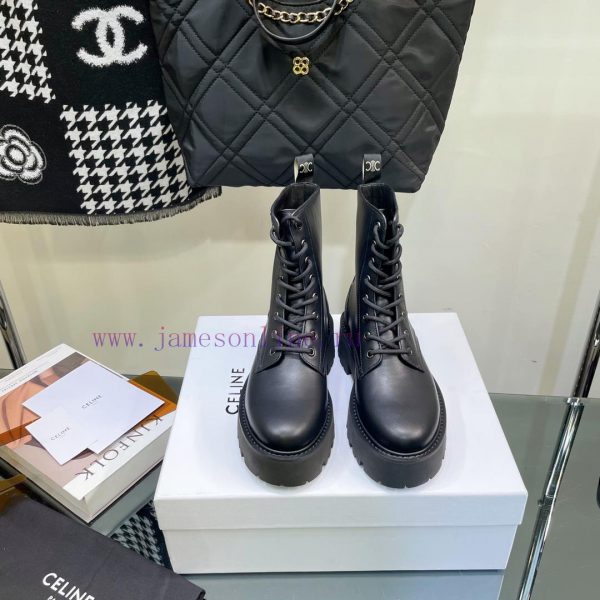 Top tier2022 Autumn/Winter CELINE Yang Mi Same Style Martin Boots Invincible Slimming Martinmt3h4c5t